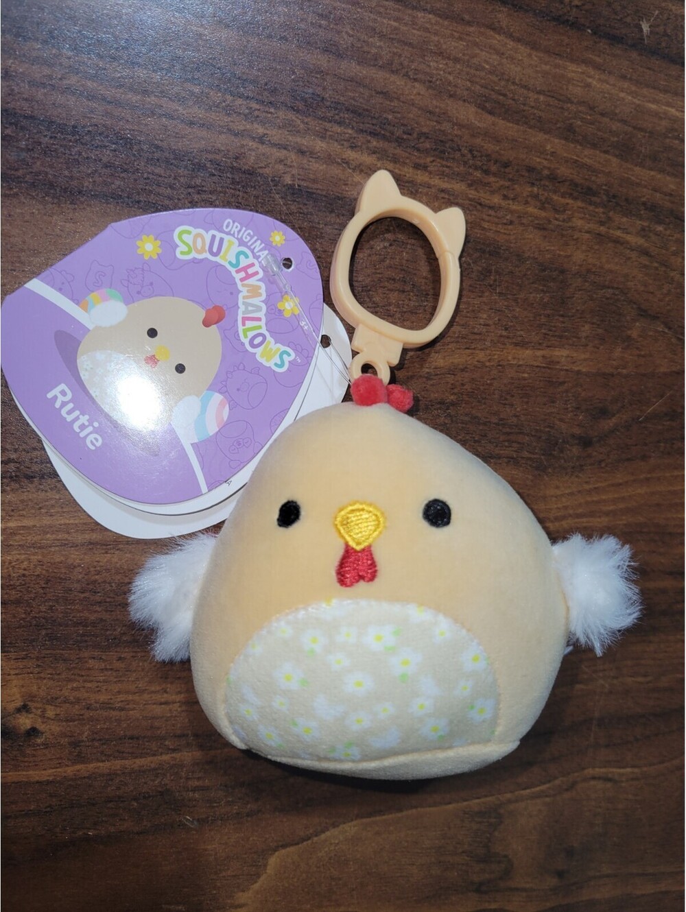Squishmallow RARE Easter 2025 Rutie the Rooster with Tan Floral Belly 4 inch NEW